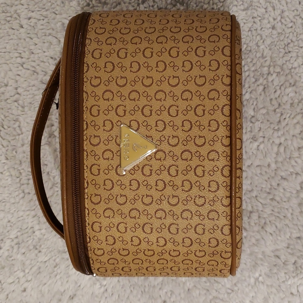 Brown Guess Make Up Bag